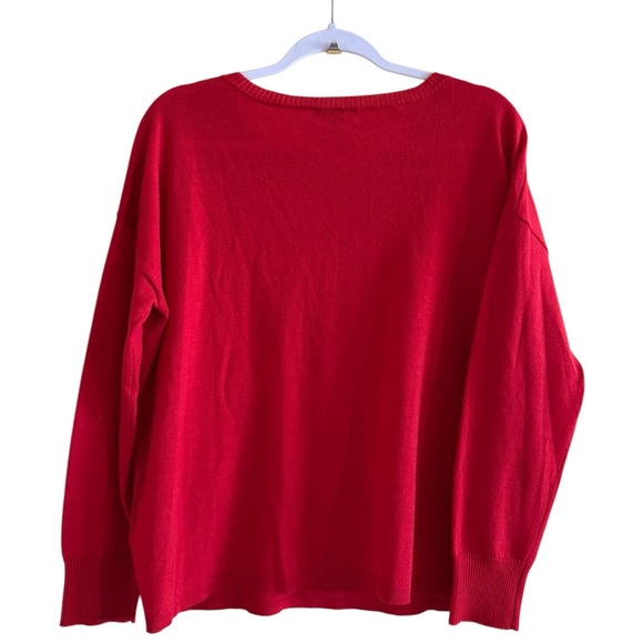 Eileen Fisher Merino Wool Red Tunic (flawed) - Picture 8 of 10